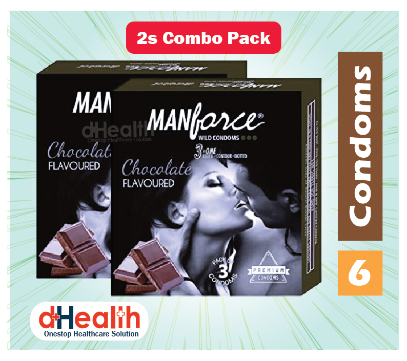 Picture of Eazy Jelly 50gm 1 Pc & Manforce Chocolate Condom 2 Pack (6pcs)