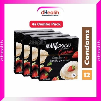 Picture of Manforce Cocktail Condom 2280 Dotted 4's Combo pack (3x4=12 pcs)