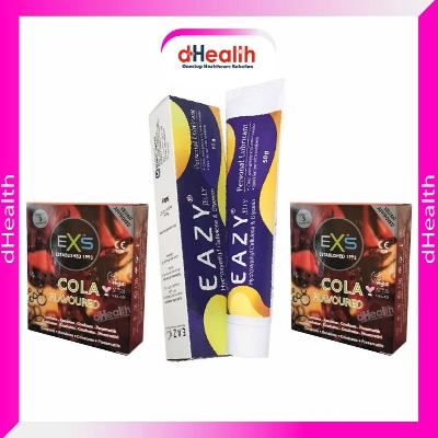 Picture of Eazy Jelly 30gm 1 Pc & EXS Cola Flavoured Condom 2 Pack (6pcs) Combo Pack