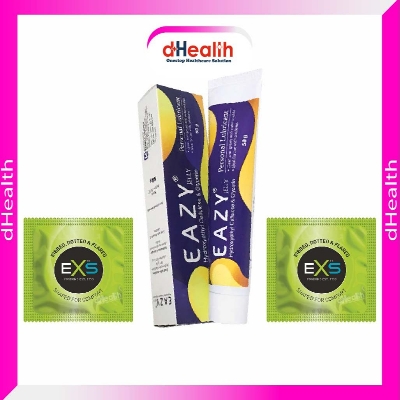 Picture of EXS Comfy Fit Condom Ribbed & Dotted 2 Pack (6pcs) & Eazy Jelly 50gm 1 Pc