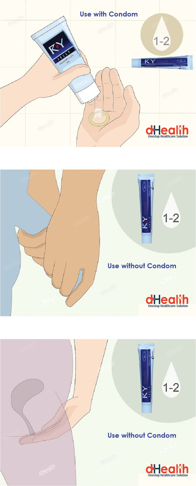 Picture of EXS Cola Flavoured Condom 2 Pack (6pcs) & RY Jelly 30gm 1Pc