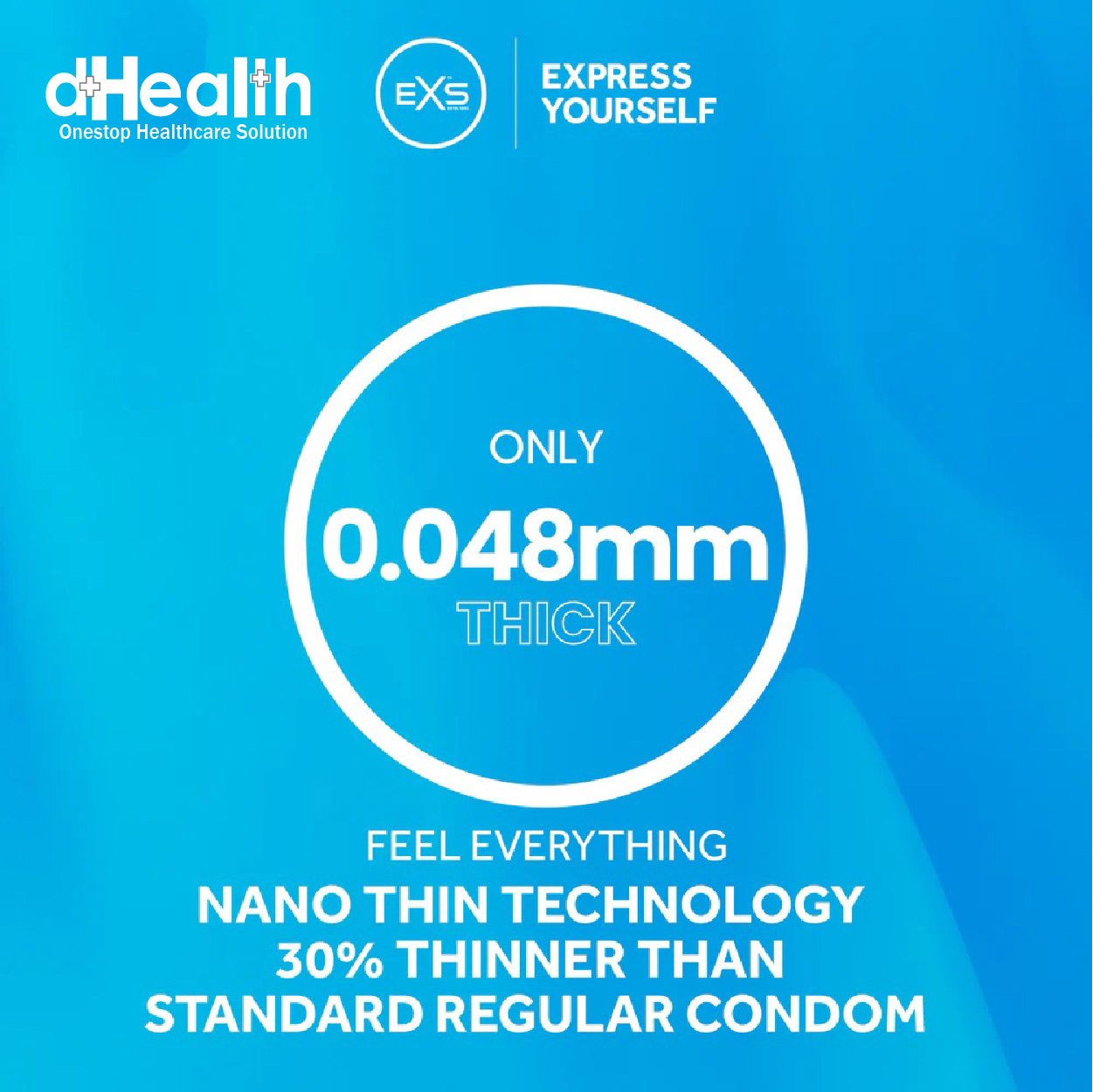 Picture of Eazy Jelly 50gm 1 Pc & EXS Nano Thin Condom 2 Pack (6pcs) Combo Pack