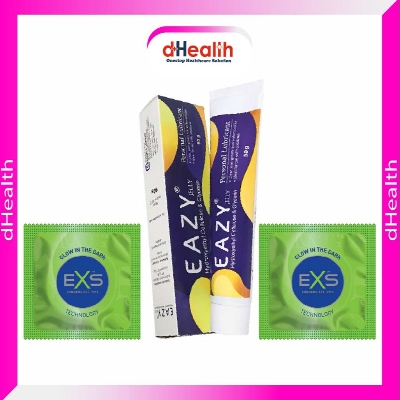 Picture of EXS Glow in the Dark Condom 2 Pack (6pcs) & Eazy Jelly 50gm 1 pc