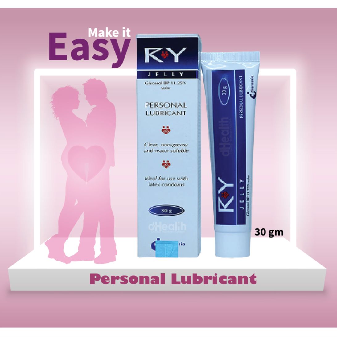 Picture of Coral Strawberry Extra Performance Condom 3 Pack & RY Jelly 30gm 1 Pc Combo Pack