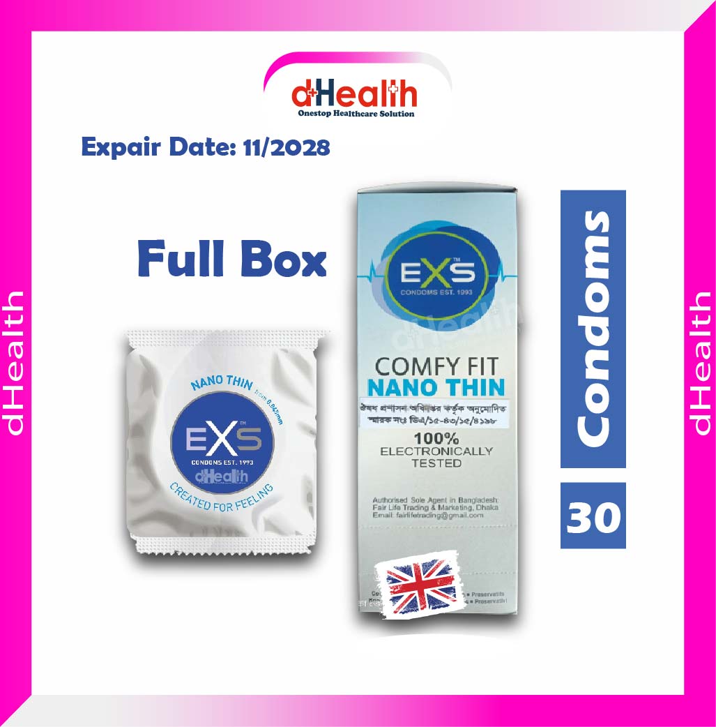 Picture of EXS Nano Thin Condom Full Box / 10's Pack 3x10=30pcs (Made in UK)