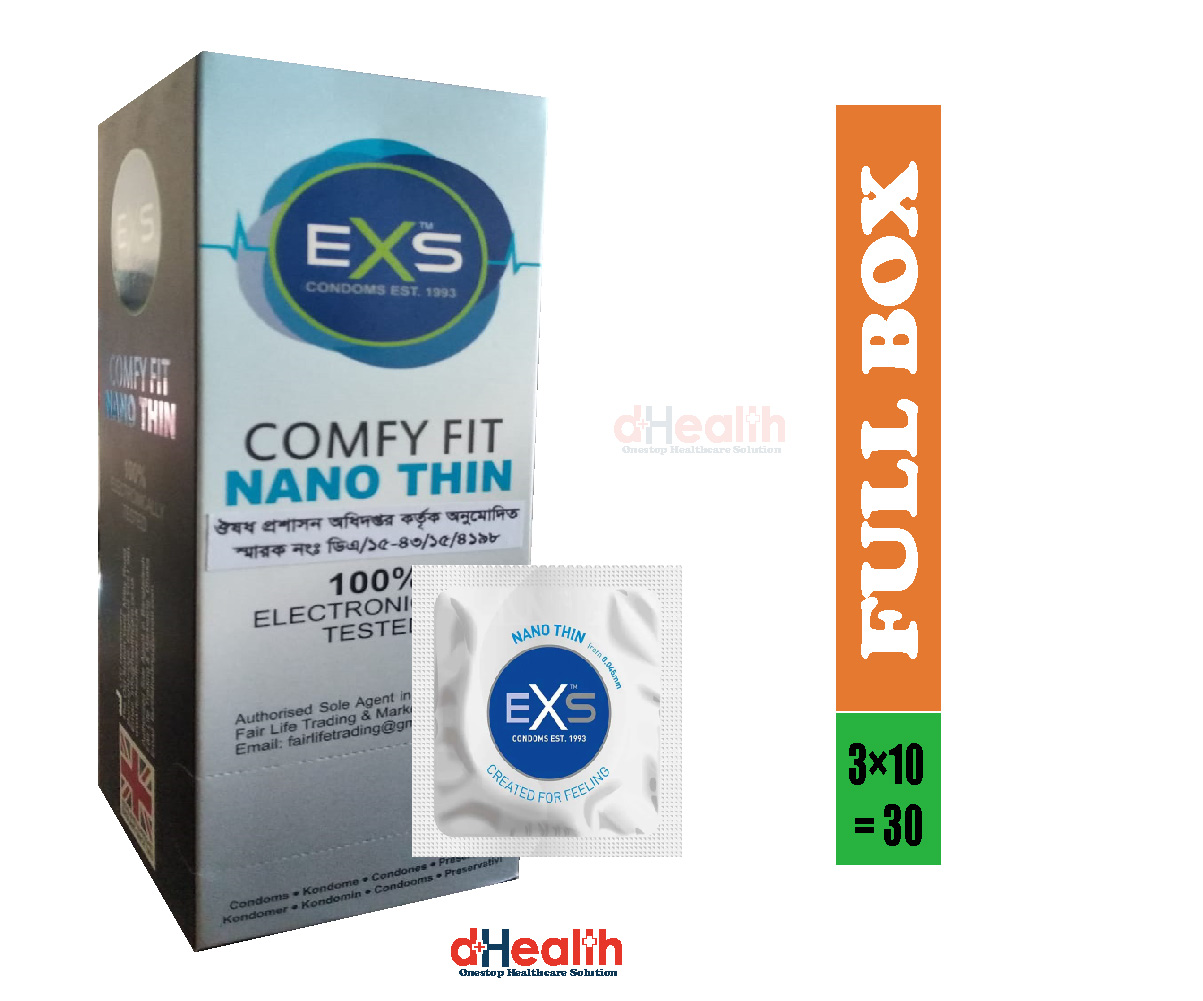 Picture of EXS Nano Thin Condom Full Box / 10's Pack 3x10=30pcs (Made in UK)