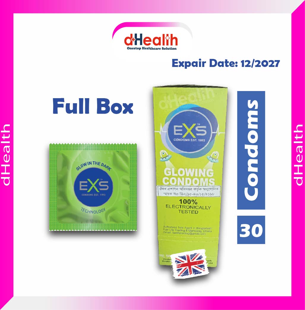 Picture of EXS Glow in the Dark Condom Full Box / 10's Pack 3x10=30pcs (Made in UK)