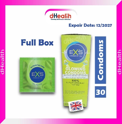 Picture of EXS Glow in the Dark Condom Full Box / 10's Pack 3x10=30pcs (Made in UK)