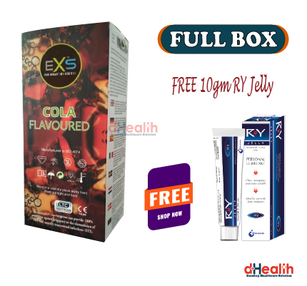 Picture of EXS Cola Flavoured Condom Full Box / 10's Pack 3x10=30pcs (Made in UK)