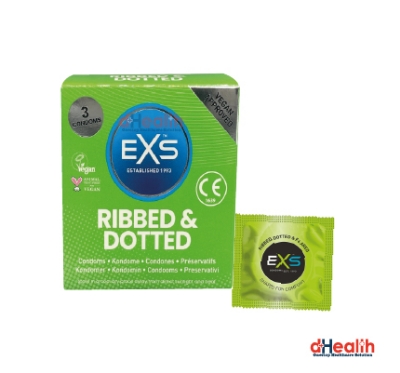 Picture of EXS Comfy Fit Condom Ribbed & Dotted Full Box (10's Pack 3x10=30pcs) (Made in UK)