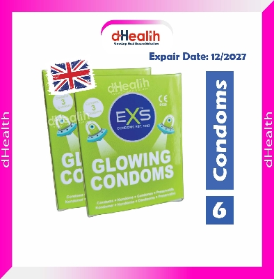 Picture of EXS Glow in the Dark Condom 2 Packets Combo