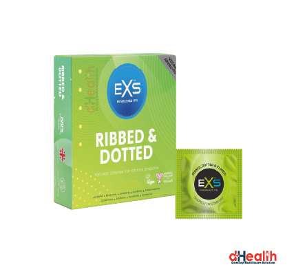 Picture of EXS Comfy Fit Ribbed & Dotted Condom Full Box / 10's Pack 3x10=30pcs (Made in UK)