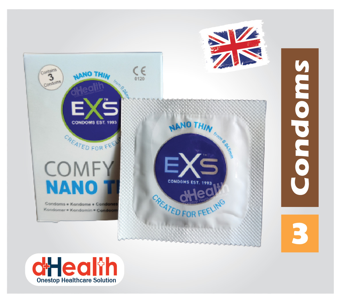 Picture of EXS Nano Thin Condom Full Box -10 Packet