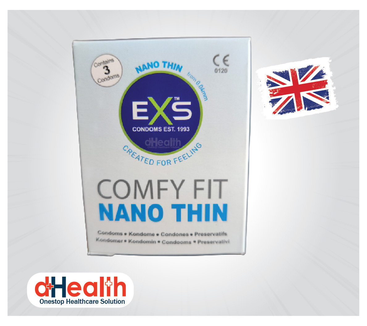 Picture of EXS Nano Thin Condom Full Box -10 Packet