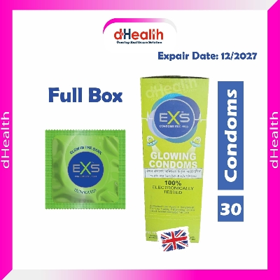 Picture of EXS Glow in the Dark Condom Full Box -10 Packet