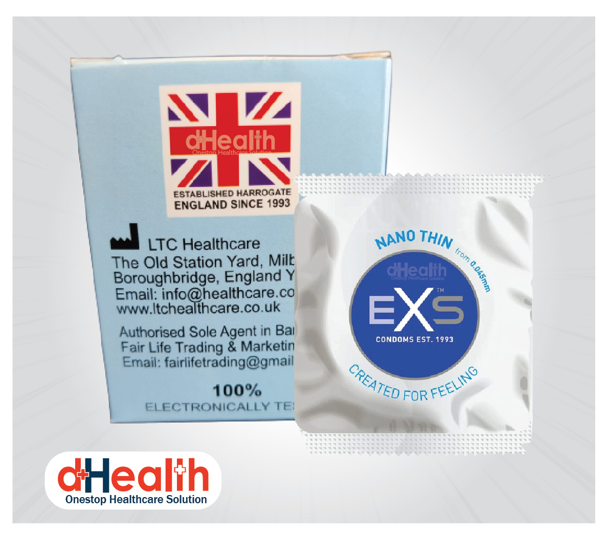 Picture of EXS Nano Thin Condom Single Pack