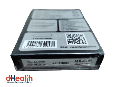 Picture of Coral Vanilla Flavor Condom Single Pack, 3 Pcs