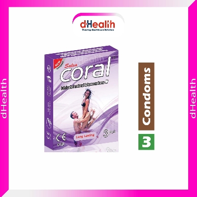 Picture of Coral Long Lasting Condom Single Pack, 3 Pcs