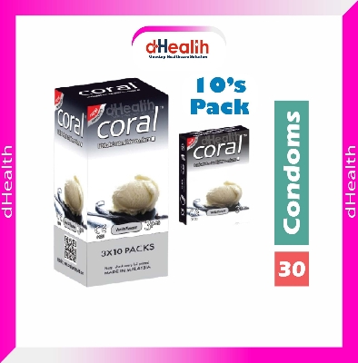 Picture of Coral Vanilla Flavor Condom Full Box/10'S Pack (30 Pcs)