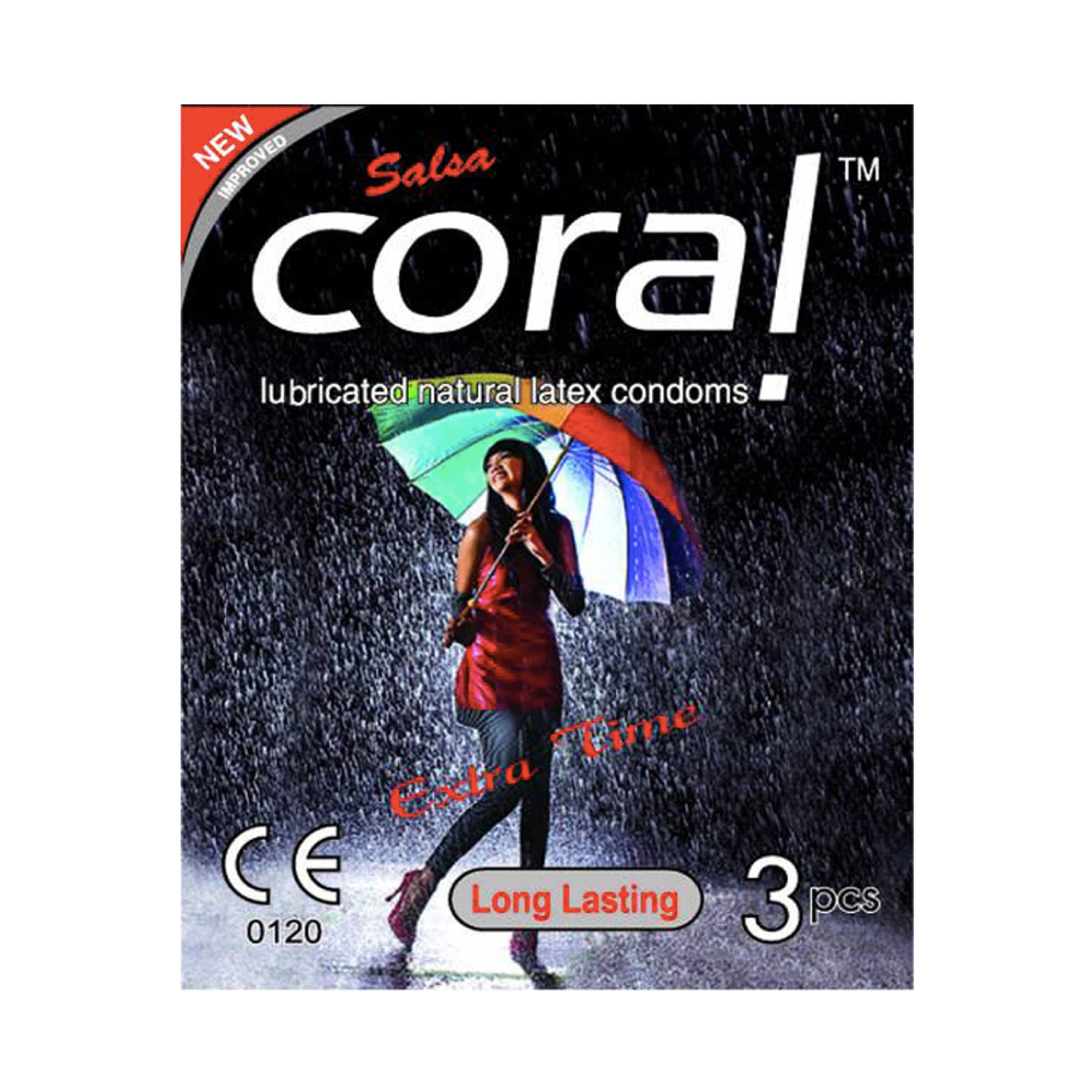 Picture of Coral Extra Time / Long Lasting Condom Single Pack, 3 Pcs