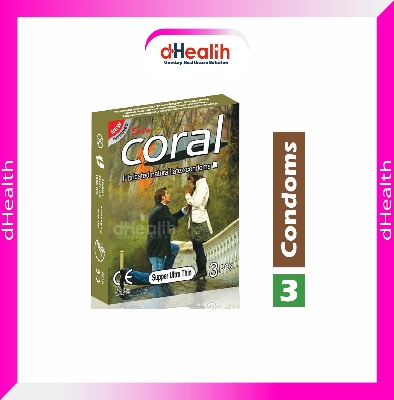 Picture of Coral super ultra thin condom Single Pack, 3 Pcs