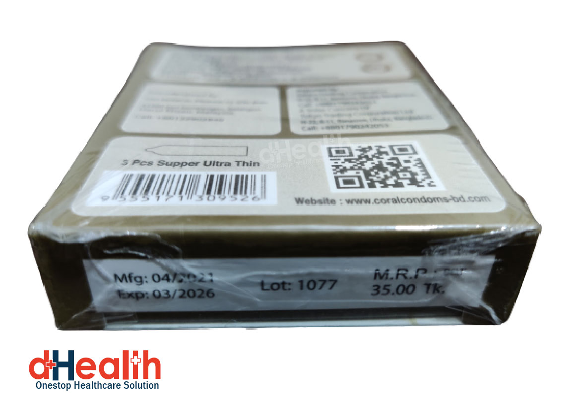 Picture of Coral super ultra thin condom Single Pack, 3 Pcs