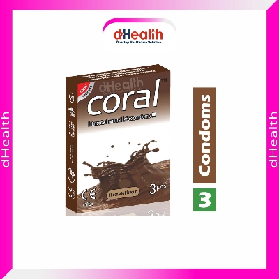Picture of Coral Chocolate Flavor Condom Single Pack (3 Pcs)