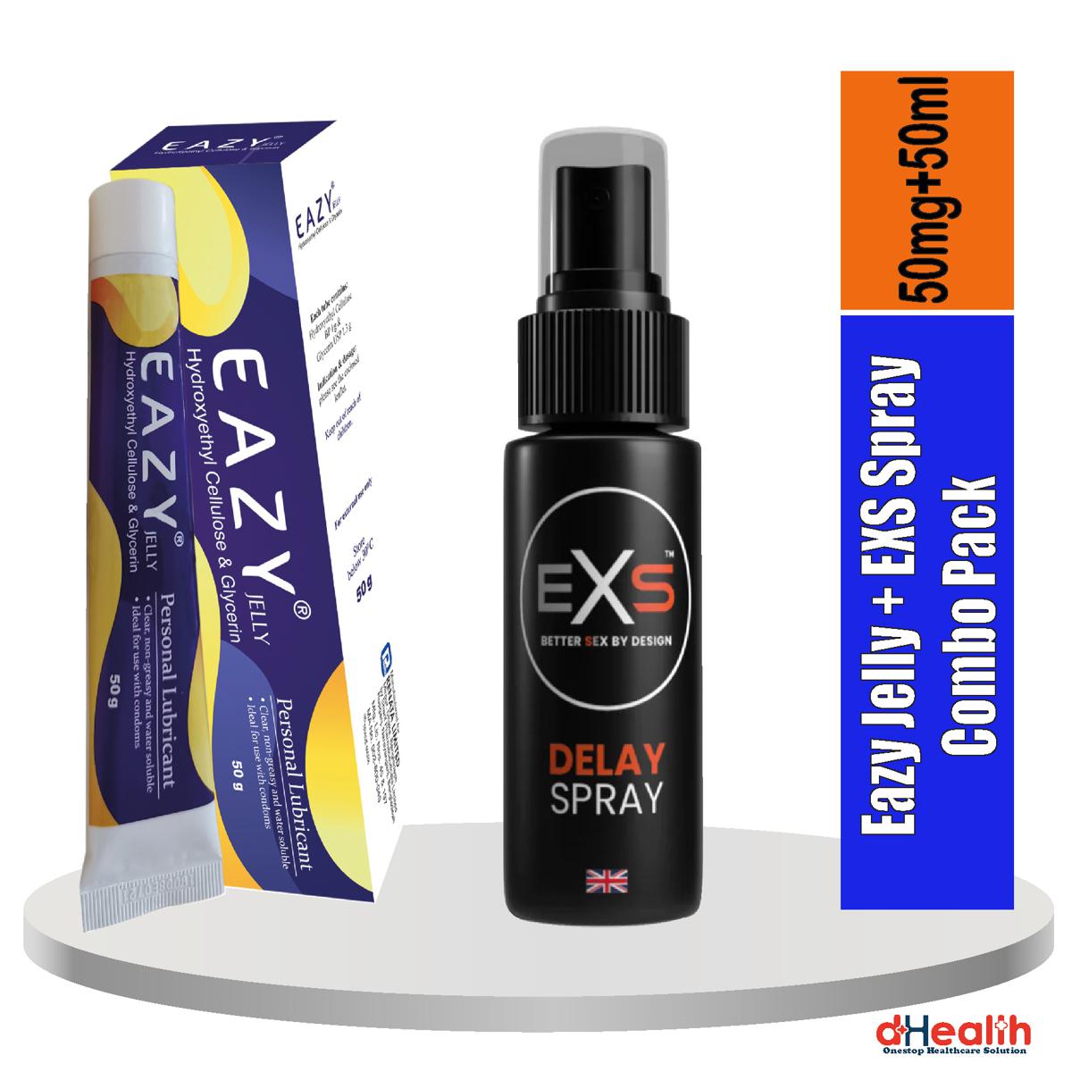 Picture of 1 Eazy Jelly 50gm & 1 EXS Spray 50ml (UK) Combo Pack
