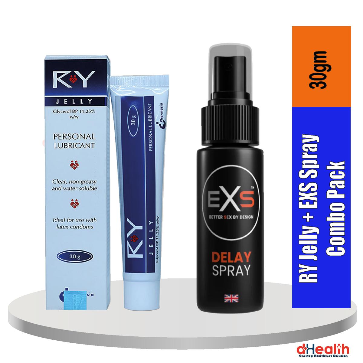 Picture of 1 RY Jelly 30gm & 1 EXS Delay Spray 50ml (UK) Combo Pack