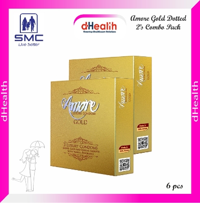 Picture of Amore Gold Luxury Condoms, 2's Combo Pack (3x2=6pcs)