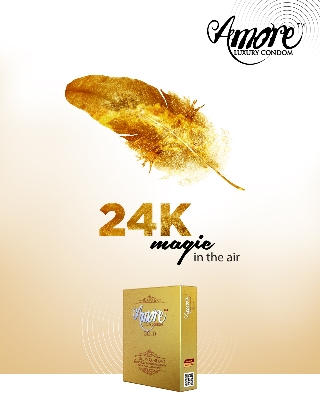 Picture of Amore Gold Luxury Condoms, Full Box (3x6=18pcs)