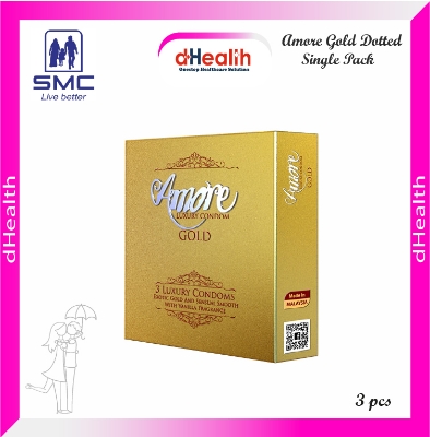 Picture of Amore Gold Luxury Condoms, Single Pack (3x1=3pcs)