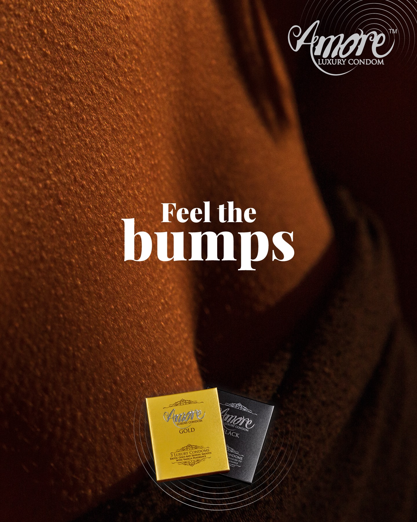 Picture of Amore Gold & Black Condoms, Full Box ( 1 box amore gold & 1 box amore black)