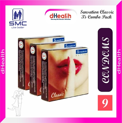 Picture of Sensation Dotted Classic Condom 3,s Combo Pack (3x3=9)