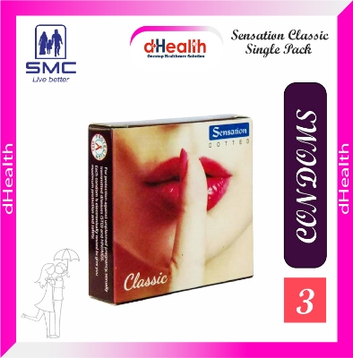 Picture of Sensation Dotted Classic Condom Single Pack (3x1=3)