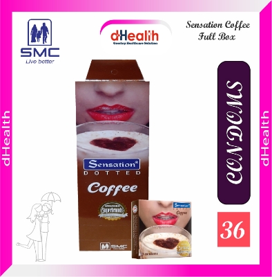 Picture of Sensation Dotted Coffee Condom Full Box (3x12=36)