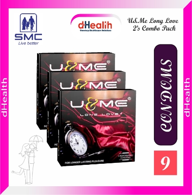 Picture of U & ME Long Love Condoms 3,s Combo Pack (3x3=9)