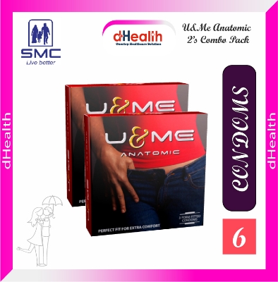 Picture of U & ME Anatomic Condom 2,s Combo Pack (3x2=6)