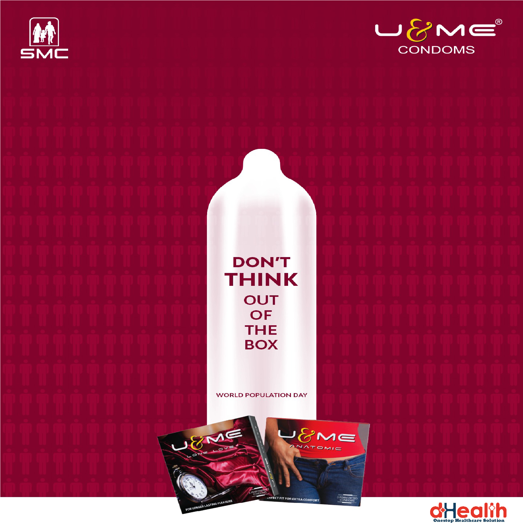 Picture of U & ME Anatomic Condom 2,s Combo Pack (3x2=6)