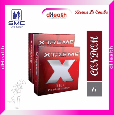 Picture of XTREME 3 in 1 Premium Condoms 2,s Combo Pack (3x2=6)