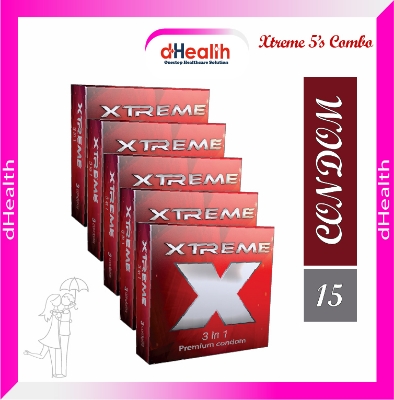 Picture of XTREME 3 in 1 Premium Condoms 5,s Combo Pack (3x5=15)