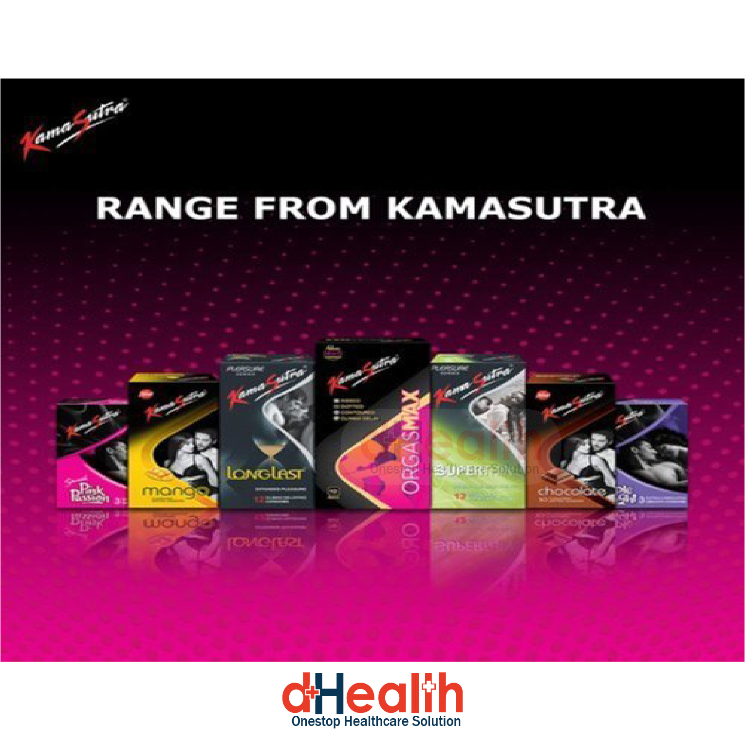 Picture of Kamasutra Vanilla Flavor Condom Combo Pack (10x1)=10pcs