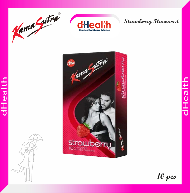 Picture of Kamasutra Strawberry Flavor Condom Combo Pack (10x1)=10pcs