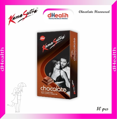Picture of Kamasutra Chocolate Flavor with Dotted Condom Combo Pack (10x1)=10pcs