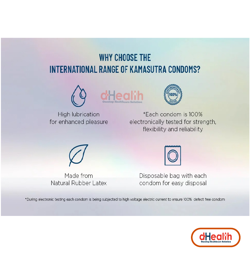 Picture of Kamasutra Chocolate Flavor with Dotted Condom Combo Pack (10x1)=10pcs