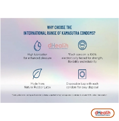 Picture of Kamasutra Chocolate Flavor with Dotted Condom Combo Pack (10x1)=10pcs