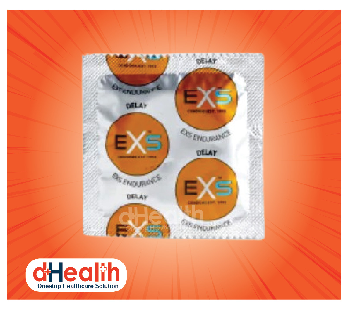 Picture of EXS Delay Condom / Delay Endurance (long lasting condom, extra time condom) 5's Combo (3x5=15pcs) & Get Free 1pc RY Jelly 10g
