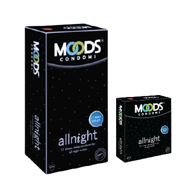 Picture of Moods Allnight Climax Delay Condom Full Box ( 10 pack of 3's / 30pcs)