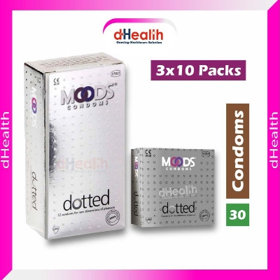 Picture of Moods Dotted Condom Full Box ( 10 pack of 3's / 30pcs)