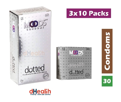 Picture of Moods Dotted Condom Full Box ( 10 pack of 3's / 30pcs)